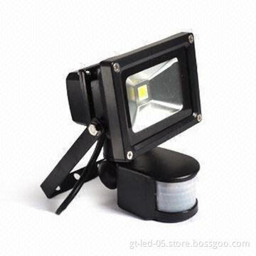 20W PIR Motion Sensor LED Floodlight with 10/20/30/50W Power and EMC/SAA/C-tick Marks